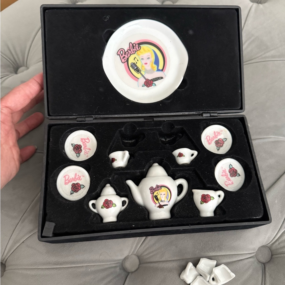 Barbie White Tea Set